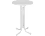 Hornbach Stehtisch Ø 70 cm Holz Metall rund weiß