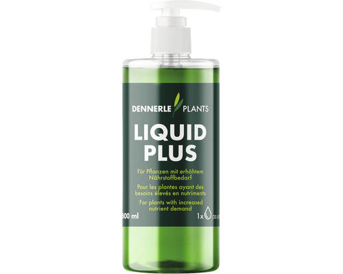 Aquariumpflanzendünger DENNERLE PLANTS Liquid PLus 300 ml mit NPK, Eisen und Spurenelementen perfekt für Aquascaping mit hohem Nährstoffbedarf