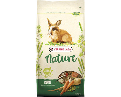 Nagerfutter VERSELE-LAGA Nature Cuni 700 g vollwertiges, getreidefreies, rohfaserreiches Futter mit essentiellem Vitamin C für Meerschweinchen im Frischebeutel