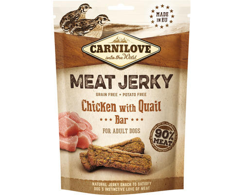 Hundesnack Carnilove Meat Jerky Chicken&Quail 100g