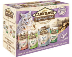 Katzenfutter nass Carnilove Cat Pouch Multipack 12x85g
