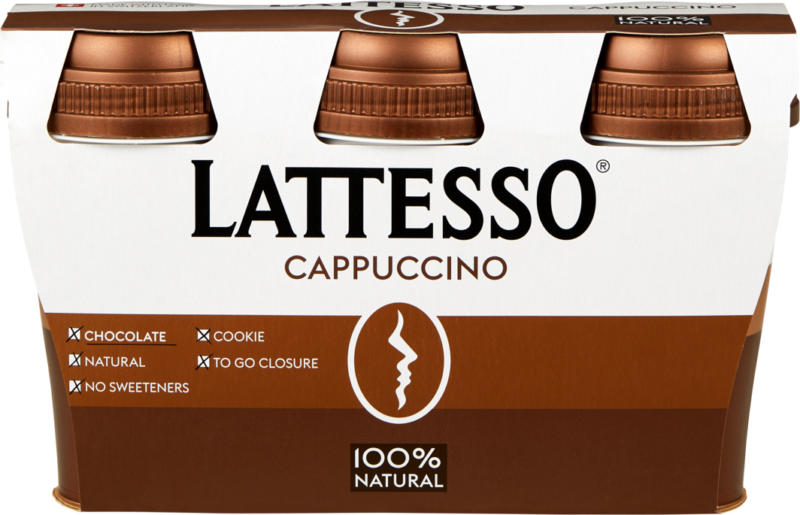 Caffè Cappuccino Cremo Lattesso, 3 x 250 ml