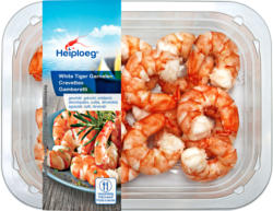 Crevettes White Tiger Heiploeg, décortiquées, cuites, déveinées, provenance indiquée sur l'emballage, 200 g