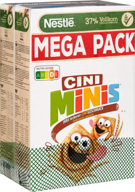 Céréales Cini Minis Nestlé , 2 x 500 g