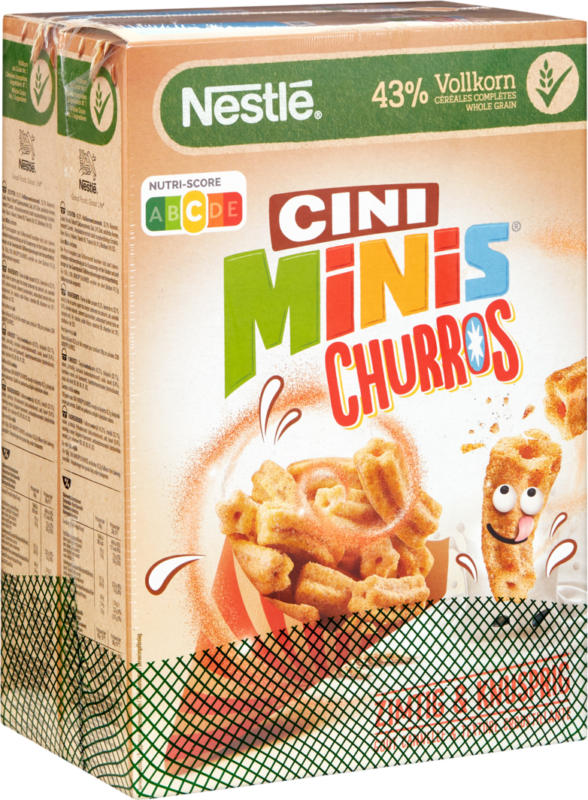 Cereali Cini Minis Churros Nestlé, 2 x 360 g
