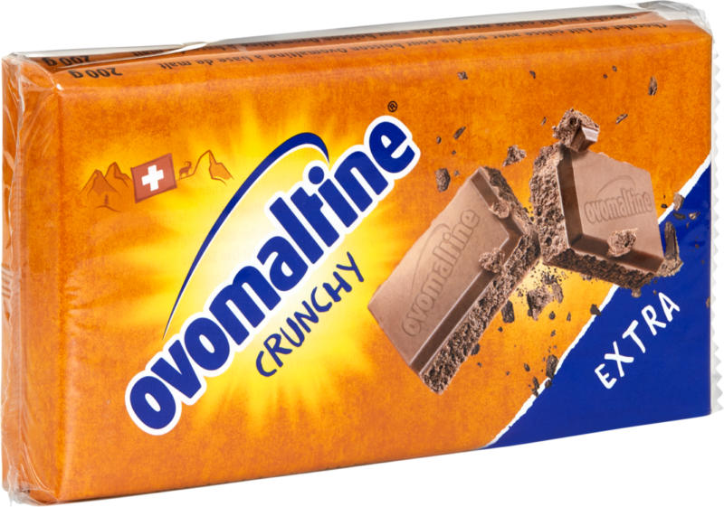 Tablette de chocolat Ovomaltine Crunchy Wander, 2 x 200 g