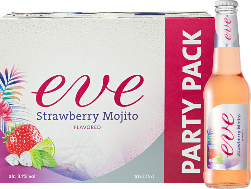Eve Strawberry Mojito, 10 x 27,5 cl