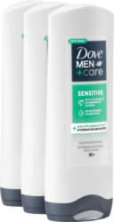 Doccia trattante Sensitive Dove Men+Care, 3 x 250 ml