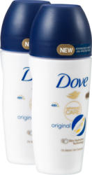Deodorante roll-on Original Dove, 2 x 50 ml