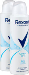 Déodorant spray Cotton Dry Rexona, 2 x 150 ml