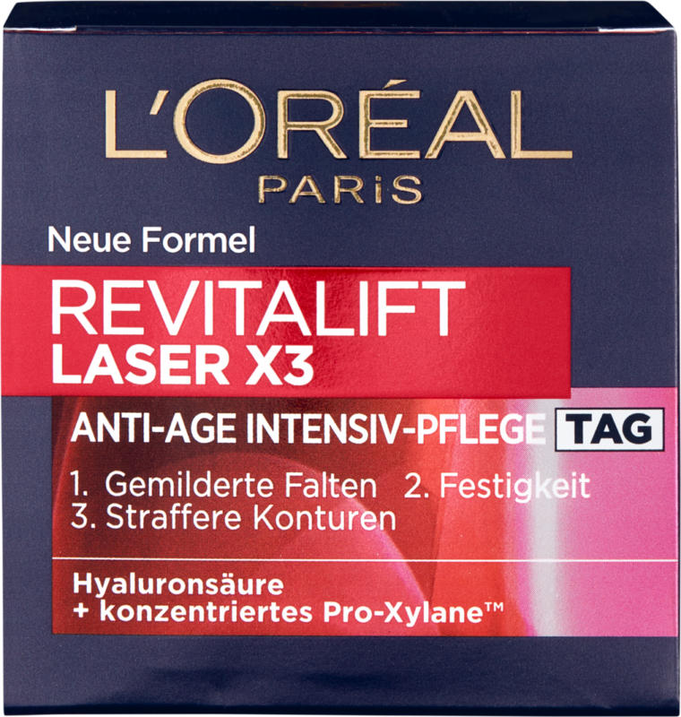 Crema giorno intensiva anti-età per il viso Revitalift Laser X3 L’Oréal, 50 ml