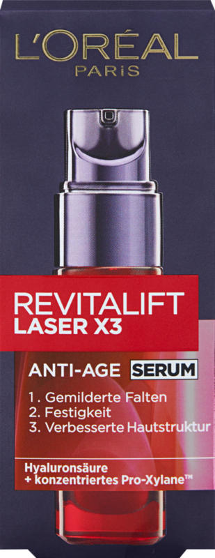 Sérum anti-âge Revitalift Laser X3 L’Oréal, 30 ml