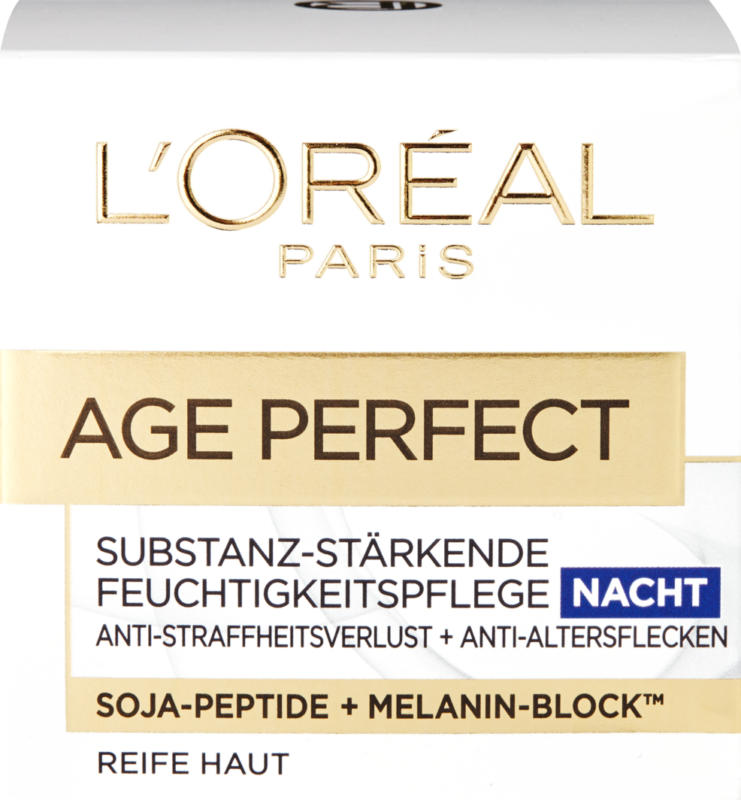 Soin hydratant pour peau mature Age Perfect Nuit L'Oréal, 50 ml