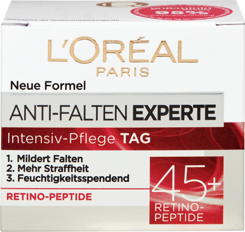 L'Oréal Anti-Falten Experte 45+ Intensiv-Pflege Gesichtscrème Tag, 50 ml