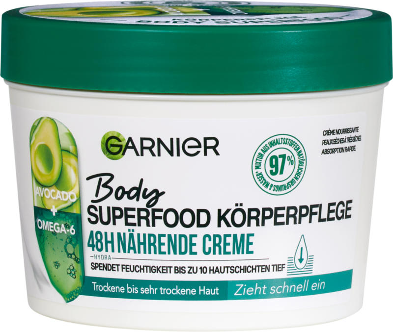 Garnier Body Superfood Körperpflege Avocado, 380 ml
