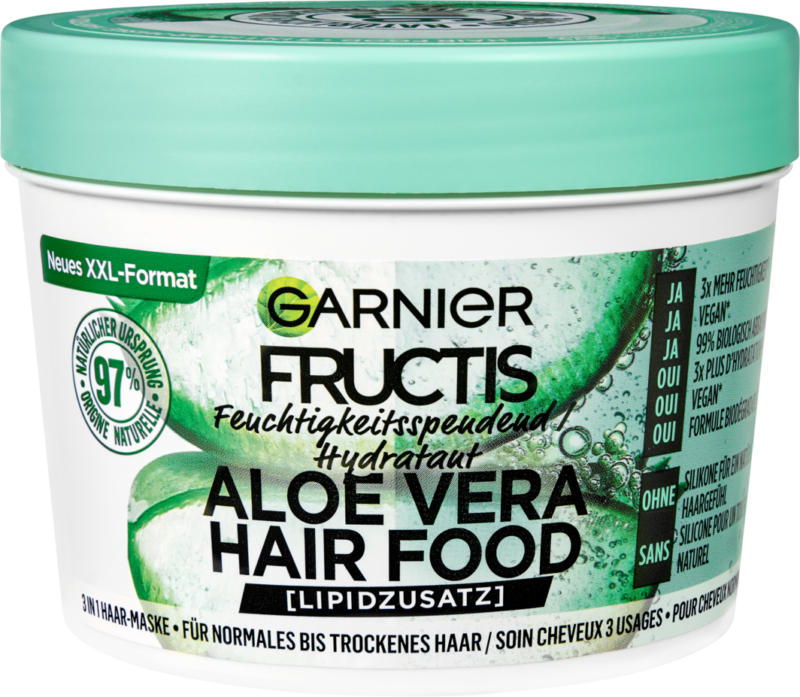 Masque capillaire Hair Food Aloe Vera Garnier Fructis, 400 ml