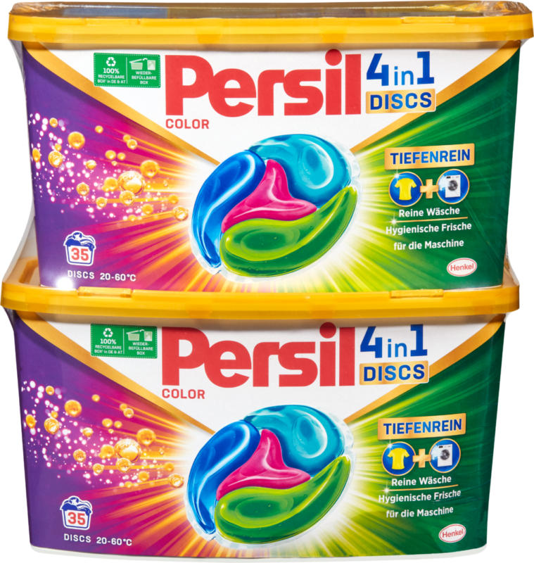 Persil Waschmittel Discs 4in1 Color, 2 x 35 pezzi