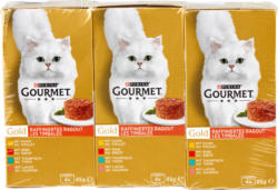 Nourriture pour chats Les Timbales Gourmet Gold Purina, assortie, 3 x 4 x 85 g