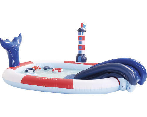 Planschbecken Adventure Pool Whale 203x89x173 cm bunt