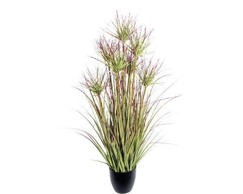 Kunstpflanze Cyperngrasbusch Höhe: 95 cm grün-rot
