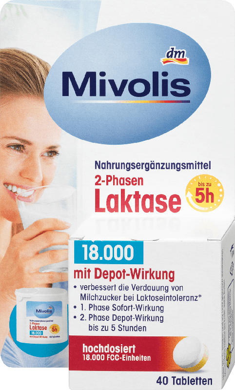 Mivolis 2-Phasen Laktase 18.000 Tabletten