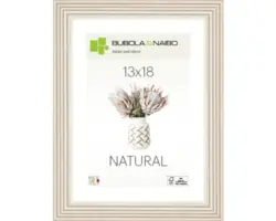 Bilderrahmen Holz Natural weiß 13x18 cm