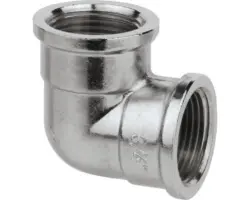 Winkel 90° 1/2" IG messing verchromt