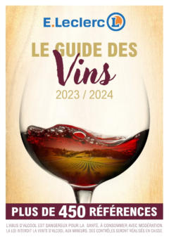 E.Leclerc - Prévisualisation de E.Leclerc Le guide des vins 2023/2024 valide à partir de 04.09.2023