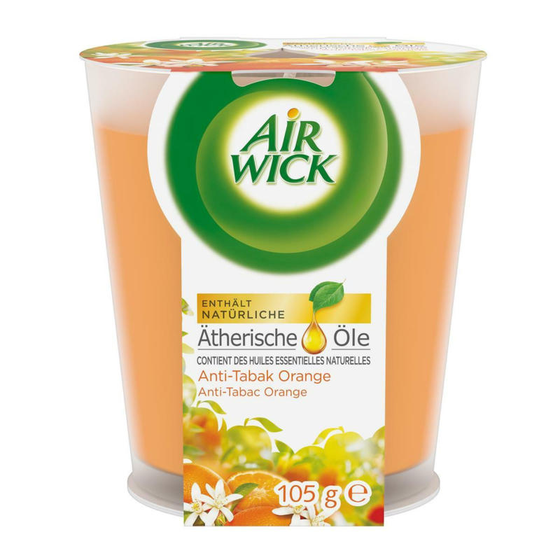 Air Wick Anti Tabak Orange Wohlfühl Duftkerze
