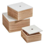POCO Einrichtungsmarkt Biberach Zeller Aufbewahrungsboxen-Set natur Holz