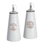 POCO Einrichtungsmarkt Neumünster Zeller Essig-und Ölflaschen-Set weiß Keramik