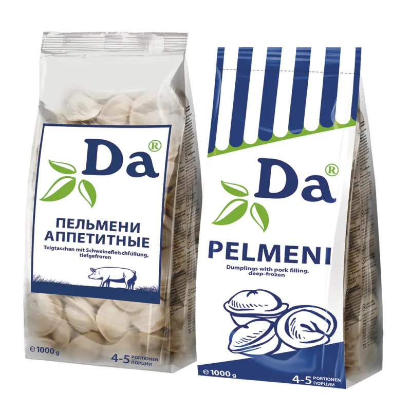 Teigtaschen mit Schweinefleischf&uuml;llung 'Pelmeni Appetito DA', tiefgefroren