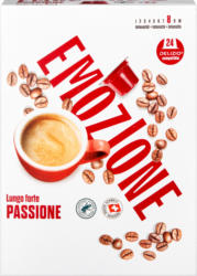Capsules de café Passione EMOZIONE , Lungo forte, compatibles avec les machines DELIZIO®, 24 pièces