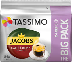 Tassimo Jacobs Kaffeekapseln Caffè Crema Classico, 24 Kapseln