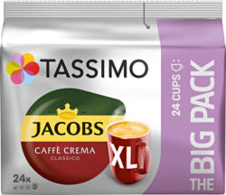 Tassimo Jacobs Kaffeekapseln Caffè Crema Classico XL, 24 Kapseln