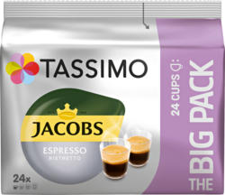 Tassimo Jacobs Kaffeekapseln Espresso Ristretto, 24 Kapseln