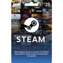 Carte cadeau Steam CHF 25.-