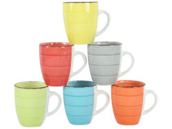 Set mug BAITA 35cl ceramica multicolore 6 pezzi
