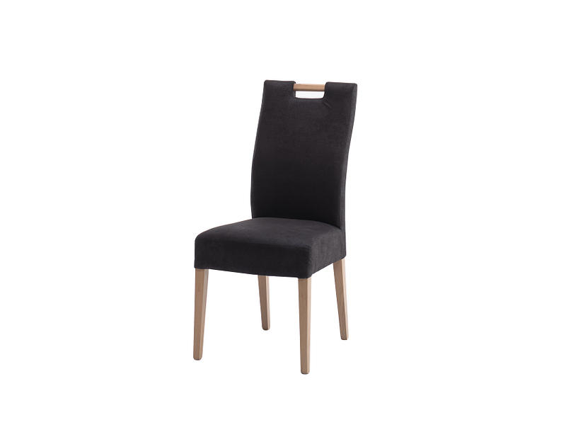 Chaise PALMA tissu noir