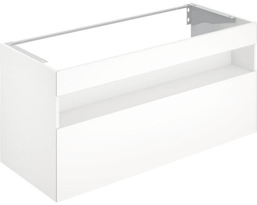 Waschbeckenunterschrank Keuco Stageline 120x49x62,5 cm ohne Waschbecken weiß glänzend