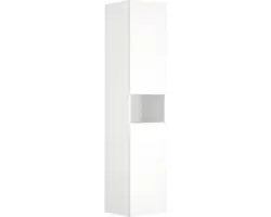 Hochschrank Keuco Stageline links 40x180x36 cm weiß glänzend mit Beleuchtung