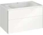 Hornbach Badmöbel-Set Keuco Royal Reflex 80x48x49 cm mit Mineralgusswaschbecken weiß hochglanz