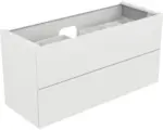 Hornbach Waschbeckenunterschrank Keuco Edition 11 140x70x53,5 cm ohne Waschbecken weiß glänzend