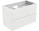 Hornbach Waschbeckenunterschrank Keuco Edition 11 105x70x53,5 cm ohne Waschbecken mit Beleuchtung weiß glänzend