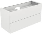 Hornbach Waschbeckenunterschrank Keuco Edition 11 140x70x53,5 cm ohne Waschbecken mit LED-Beleuchtung weiß glänzend