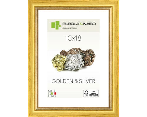 Bilderrahmen Holz Marisa gold 13x18 cm