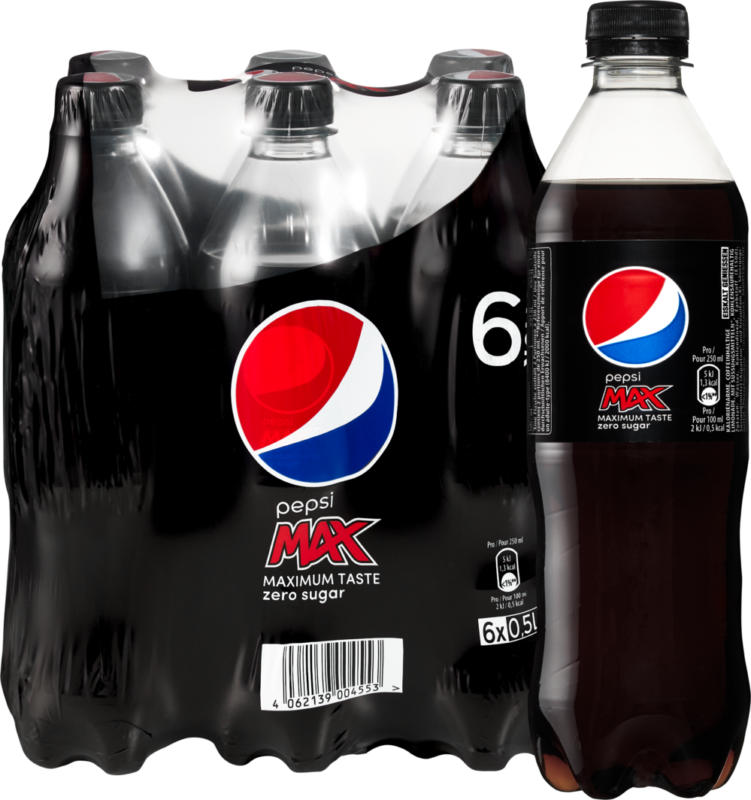 Pepsi Max , 6 x 50 cl