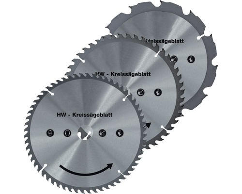 Hartmetall-Sägeblatt-Set Walter Ø 190 mm 3-tlg.