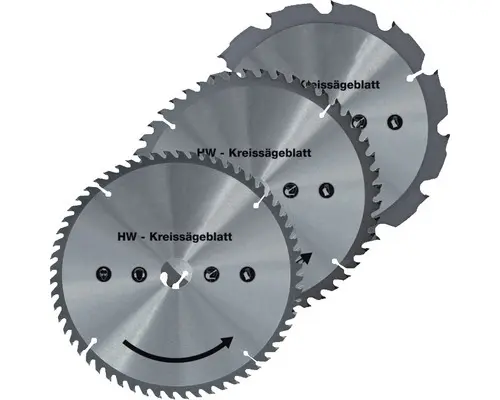 Hartmetall-Sägeblatt-Set Walter Ø 190 mm 3-tlg.