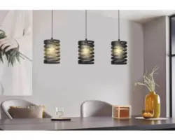 Pendelleuchte Eglo CREMELLA E27 40 W 3-flammig IP 20 schwarz ( 99347 )